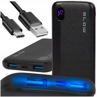 POWERBANK 10000 mAh 22,5W SZYBKI QC PD USB-C USB MOCNY PODRÓŻNY POWER BANK
