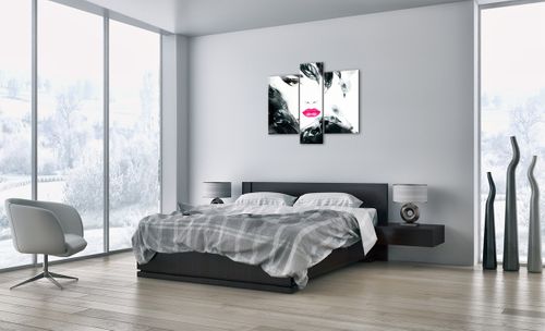Obraz Na Płótnie - Twarz Oko Usta  - 95X80 Cm - Cb95X80-3663 na Arena.pl