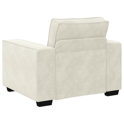 Sofa Fotel Kremowy 59 cm Aksamit na Arena.pl