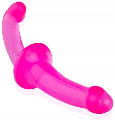 DWUSTRONNY ŻELOWY PENIS STRAP ON DLA PAR BEZ PASÓW na Arena.pl