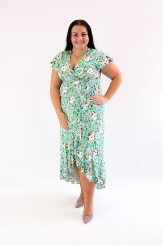 Długa asymetryczna sukienka Greta Zielona M/L na Arena.pl