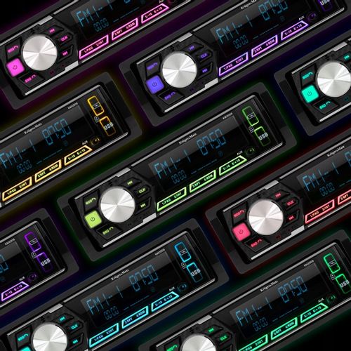 Radio samochodowe Bluetooth USB SD AUX 7 kolorów na Arena.pl