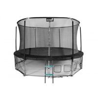 Trampolina Ogrodowa Jumpi 435cm/14FT Maxy Comfort Czarna Z Wewnętrzną