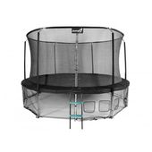 Trampolina Ogrodowa Jumpi 435cm/14FT Maxy Comfort Czarna Z Wewnętrzną