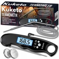 TERMOMETR KUCHENNY -50-300°C BEZPRZEWODOWY CYFROWY LCD SONDA DO MIĘS STEKÓW