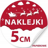 NAKLEJKI REKLAMOWE Z TWOIM LOGO DOWOLNY NADRUK 5 CM