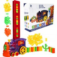CIUCHCIA UKŁADAJĄCA DOMINO POCIĄG LOKOMOTYWA 80 el