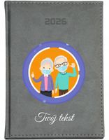 MAŁY KALENDARZ A6 2026 TYGODNNIOWY dla babci dziadka PREZENT + imiona