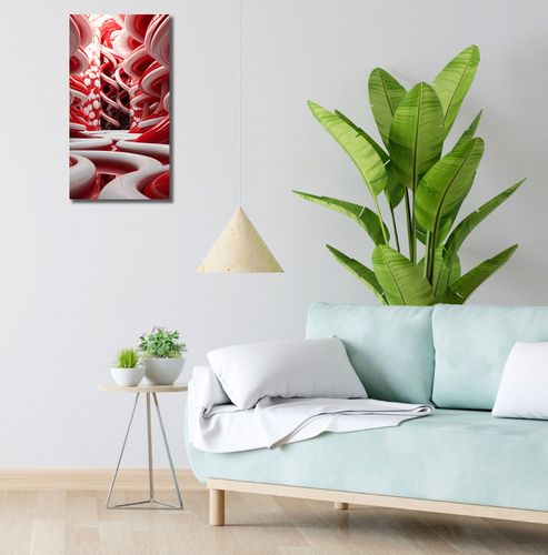 Obraz 30x60cm Czerwone Wiry na Arena.pl