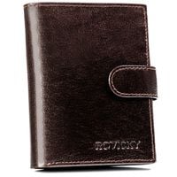 duży portfel męski ze skóry naturalnej w orientacji pionowej - rovicky