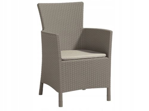 Fotel ALLIBERT Iowa brązowy na Arena.pl