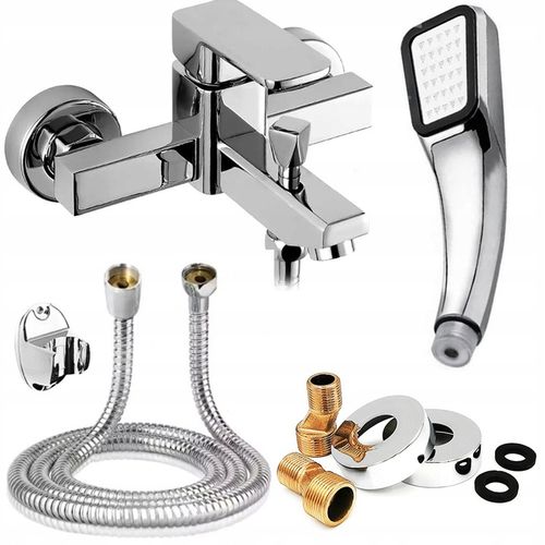 BATERIA WANNOWA ŁAZIENKOWA ZESTAW NATRYSKOWY KRAN ZE SŁUCHAWKĄ PRYSZNIC na Arena.pl