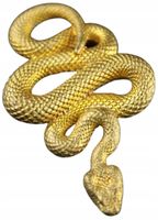 Wisiorek medalion Złota Żmija Wąż Kusiciel Symbol Kuszenie Stary Testament