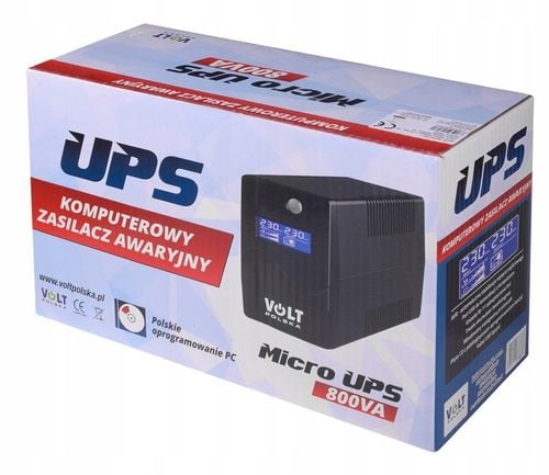Zasilacz UPS VOLT Polska 800VA 480W Tower Micro na Arena.pl