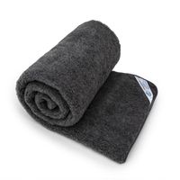 koc wełniany merynos australijski, kolor grafitowy 200x220 (+-5cm)