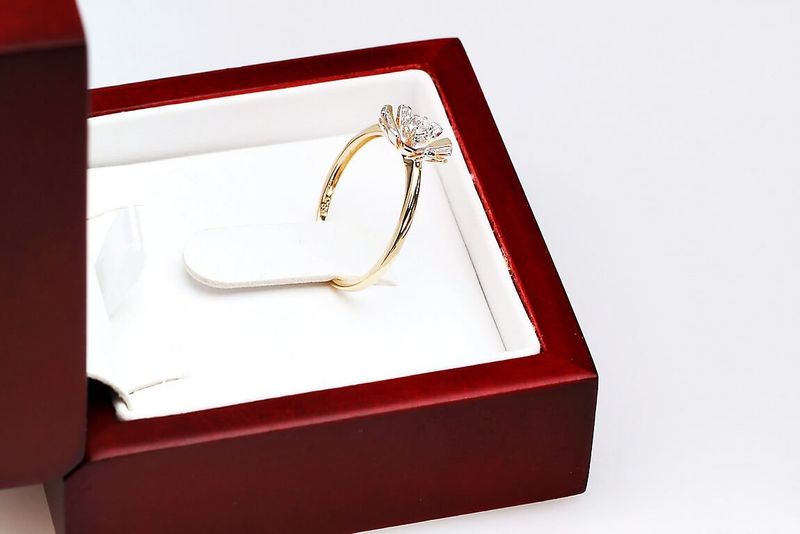 Emaga Złoty pierścionek PXD1876 - Diament zdjęcie 8