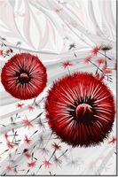 80CM 120 OBRAZ CZERWONE DMUCHAWCE 2 ŚCIENNY