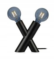 Lampa stołowa czarna na szafkę stolik nocny do sypialni salonu SIMULL XX