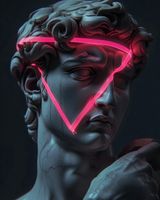 Plakat 40x50cm Neonowy Renesans