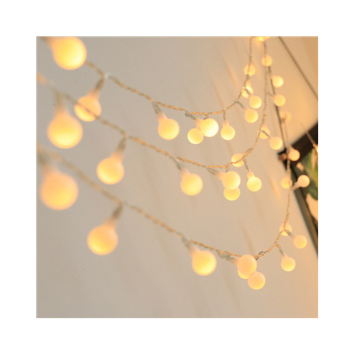 światełka lampki kulki wewnętrzne/ zewnętrzne 71 led białe ciepłe, 2 tryby na Arena.pl