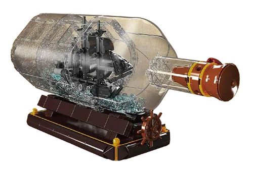 Zestaw Klocków Statek Piracki W Butelce 822El. na Arena.pl