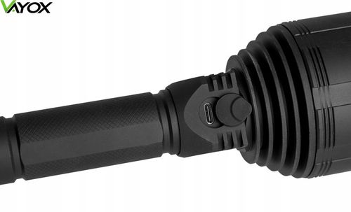 LATARKA LED TAKTYCZNA AKUMULATOROWA USB-C IPX7 XHP90 30W 3000lm PRO VAYOX na Arena.pl