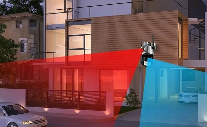 Kamera Zewnętrzna WiFi Obrotowa Podwójna Dwa Obiektywy 2x3MP zdjęcie 6