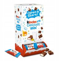 Kinder Chocolate Mini Open&Share Box, czekoladki, nadzienie mleczne,150 szt