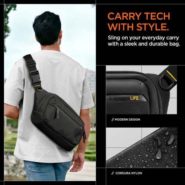 SPIGEN KD410 SLING BAG KLASDEN BLACK zdjęcie 6