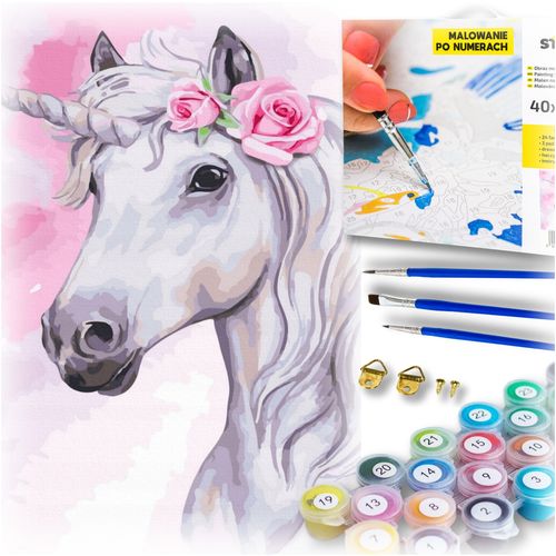 Zestaw do malowania po numerach - jednorożec na Arena.pl