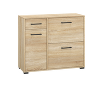 Szafka Na Buty 3- Drzwiowa z Szufladą 3D1SZ 90 cm Sonoma Jasna KARLO ML