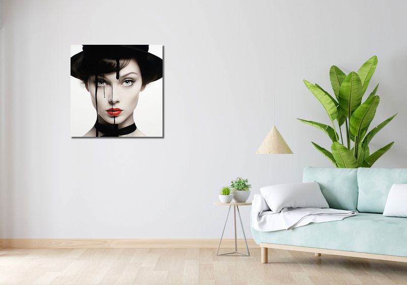 Obraz 70x70cm Atramentowa Aura zdjęcie 2