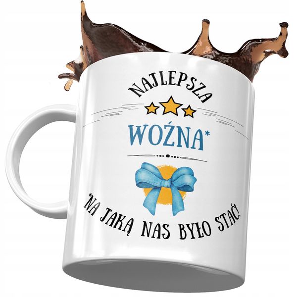 Kubek Dla Woźnej Najlepsza Woźna Prezent Z Nadrukiem Ze Zdjęciem zdjęcie 1