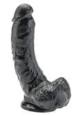 Dildo Czarne Realistyczny Penis Przyssawka 20Cm