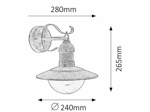 Kinkiet zewnętrzny OSLO 8271 Rabalux 24H zdjęcie 2