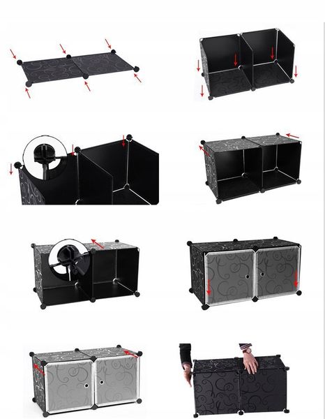 SZAFA MODUŁOWA DLA DZIECI DZIECKA 9 PÓŁEK REGAŁ zdjęcie 7