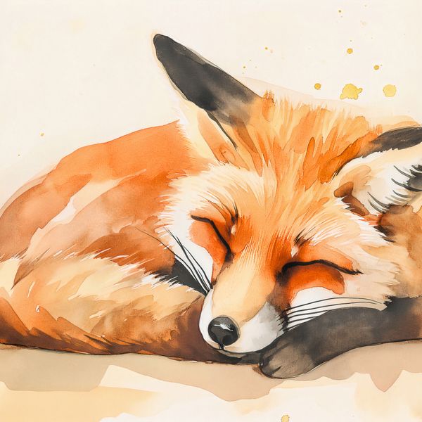 Plakat 80x80cm Akwarelowa Sielanka zdjęcie 1