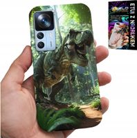 ETUI DO XIAOMI 12T / 12T PRO - DINO DINOZAUR TYRANOZAUR CASE + SZKŁO