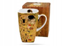 KUBEK PORCELANOWY KWADRATOWY 630ML THE KISS CLASSIC GUSTAV KLIMT