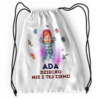 Plecak Sportowy Szkolny Dla Ady Córki Dziecka Z Nadrukiem Ze Zdjęciem