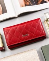 duży, skórzany portfel damski z systemem rfid - rovicky