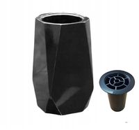 WAZON nagrobny FLAKON na cmentarz W24 czarny