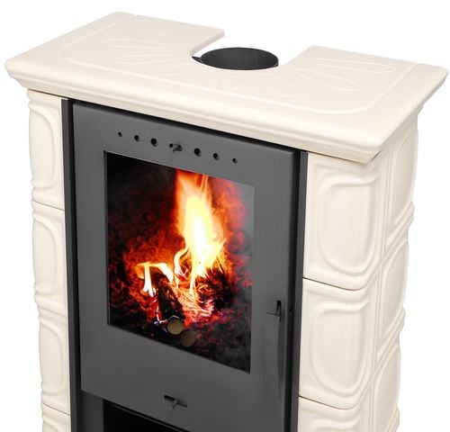 PIEC KAFLOWY kominek koza stalowy wkład ELDUR OLIVE na Arena.pl