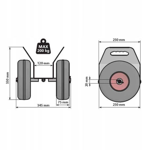 Wózek transportowy Belmash Easy Roller ER200 na Arena.pl