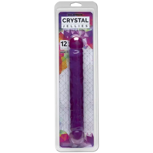 doc johnson crystal jellies jr double - elastyczny model dwustronny 30 cm na Arena.pl