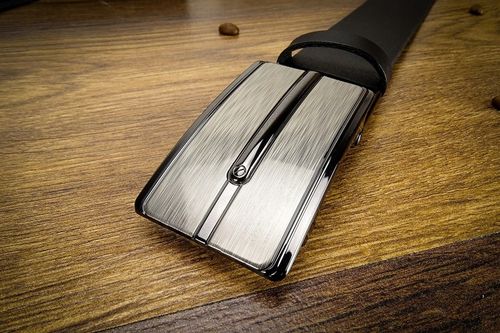 Klasyczny Czarny Męski pasek SKÓRZANY CZARNY 120cm na Arena.pl