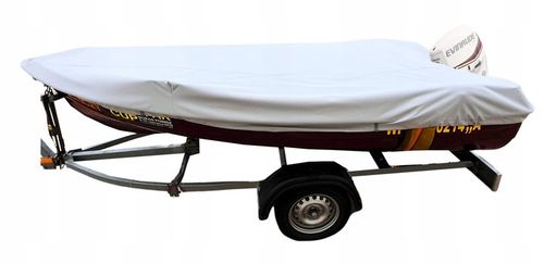 Pokrowiec plandeka osłona przykrycie na łódź łódkę wędkarską 110g 360-390cm na Arena.pl