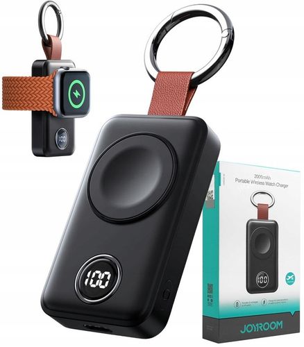 Joyroom powerbank bezprzewodowy 2000mAh 3W do Apple Watch czarny (JR-WQW01) na Arena.pl