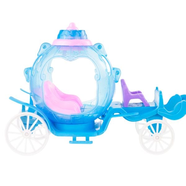 KARETA DLA LALKI Z PEGAZEM JEDNOROŻCEM I LALKĄ KAROCA LODOWA KRAINA zdjęcie 6