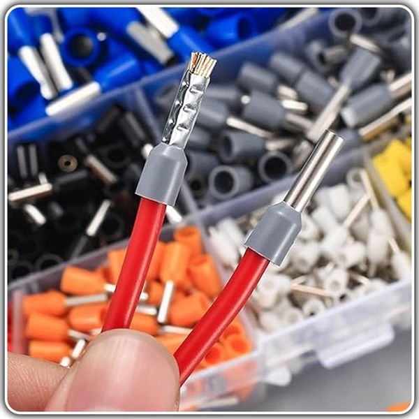 ZACISKARKA KONEKTORÓW KOŃCÓWEK ŚCIĄGACZ IZOLACJI +1300 szt. TULEJEK zdjęcie 8